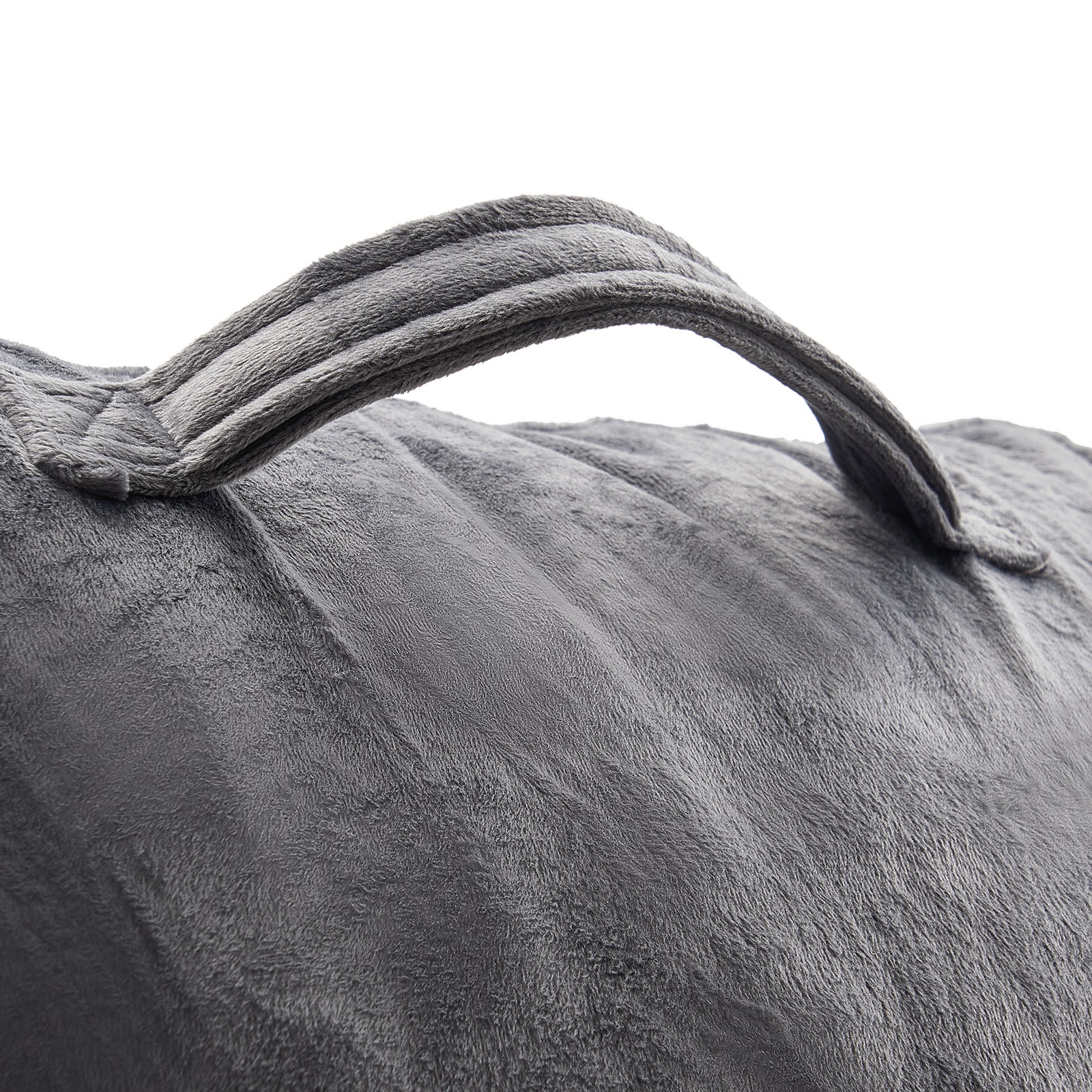 Grey Reading Pillow With Memory Foam, Back Support And Pockets_voghion.com